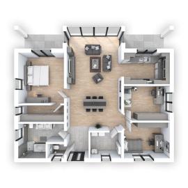 Grundriss EFH Bungalow 125